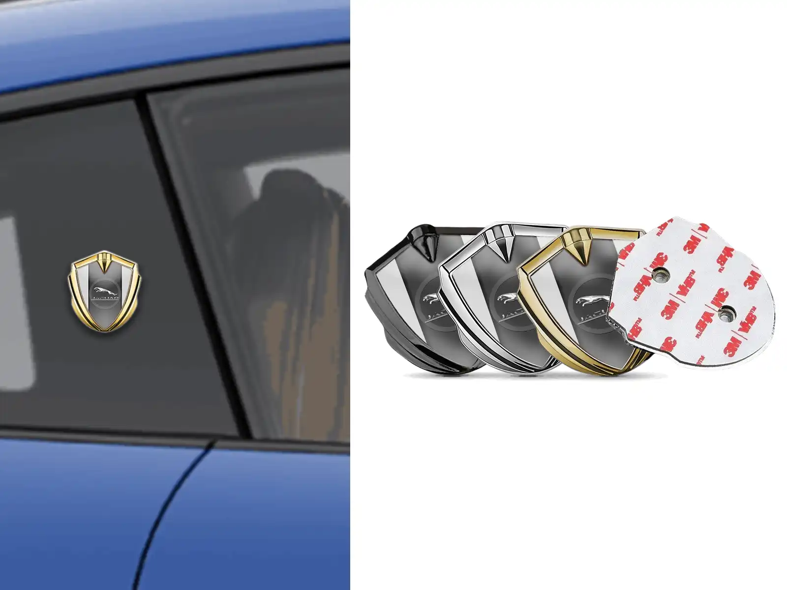 Jaguar Emblem Car Badge Minimal Design Universal Fit